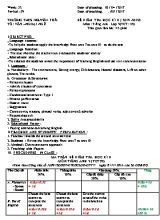 Ma trận và đề kiểm tra học kỳ II môn Tiếng Anh Lớp 9 - Năm học 2019-2020 - Trường THCS Nguyễn Trãi (Có đáp án)